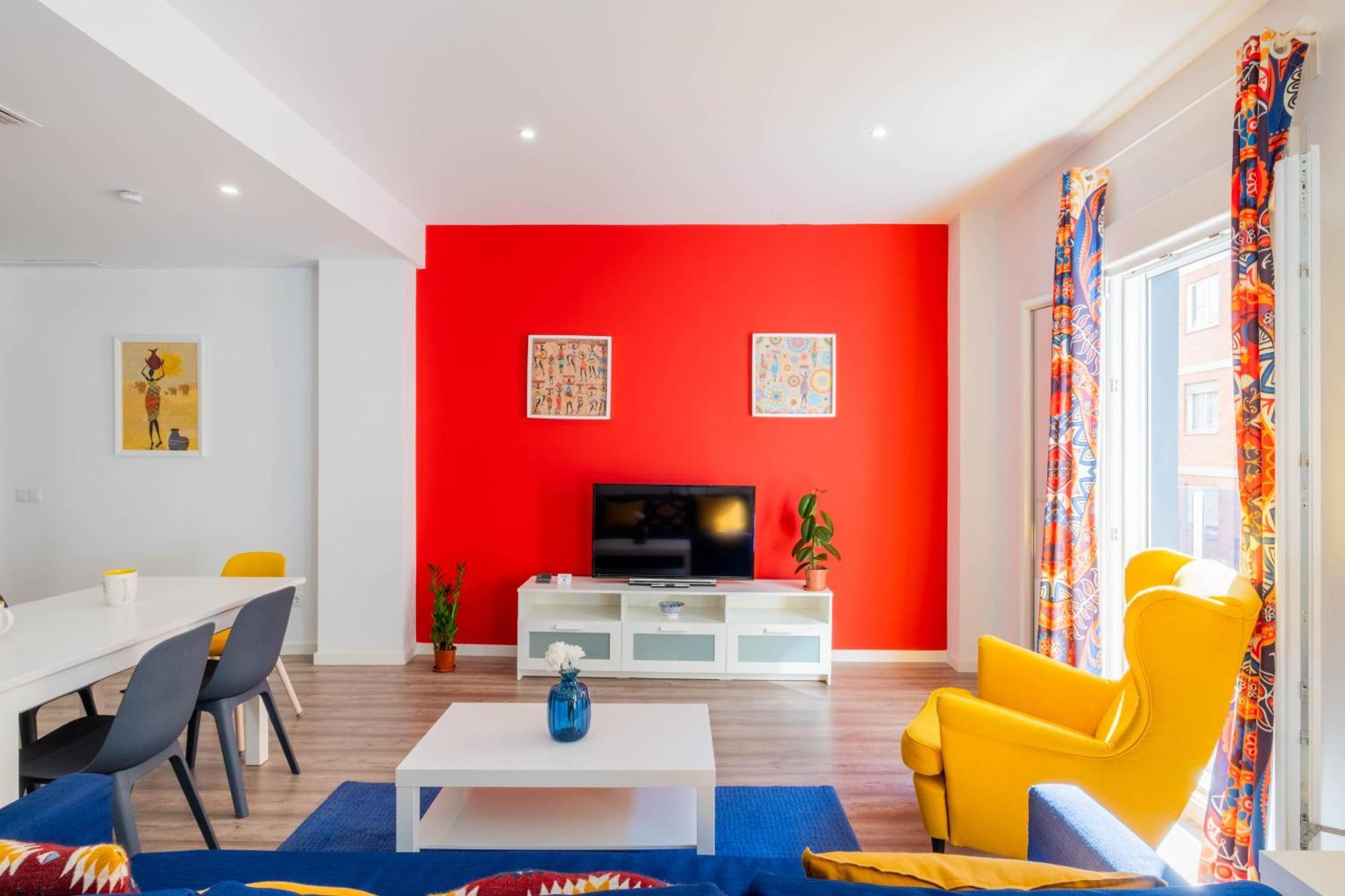 Appartement Spacious Clean & Colorful Quiet Zone *